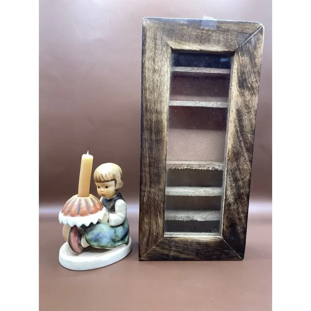 Vintage Goebel Hummel BIRTHDAY CAKE Figurine Candleholder #779 Hum 338 TMK-6 CIB
